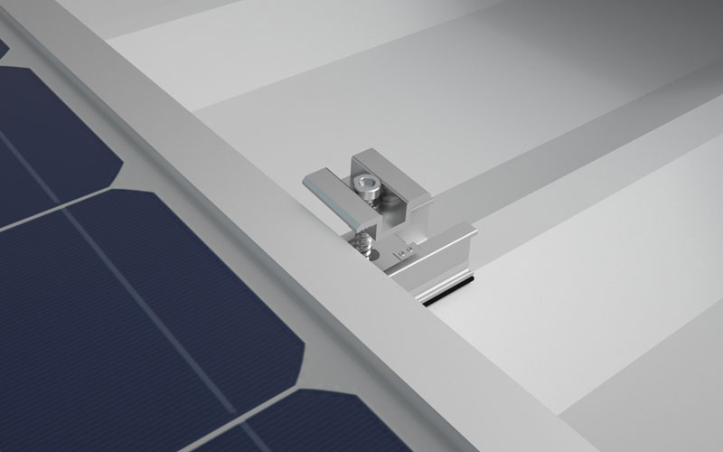 Railless metal sheet mounting system Railless metal sheet mounting system