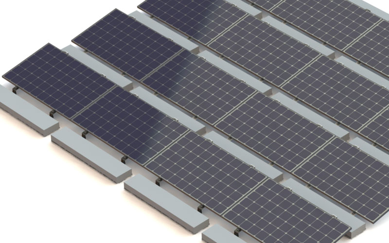 Railless solar mounting system Railless solar mounting system