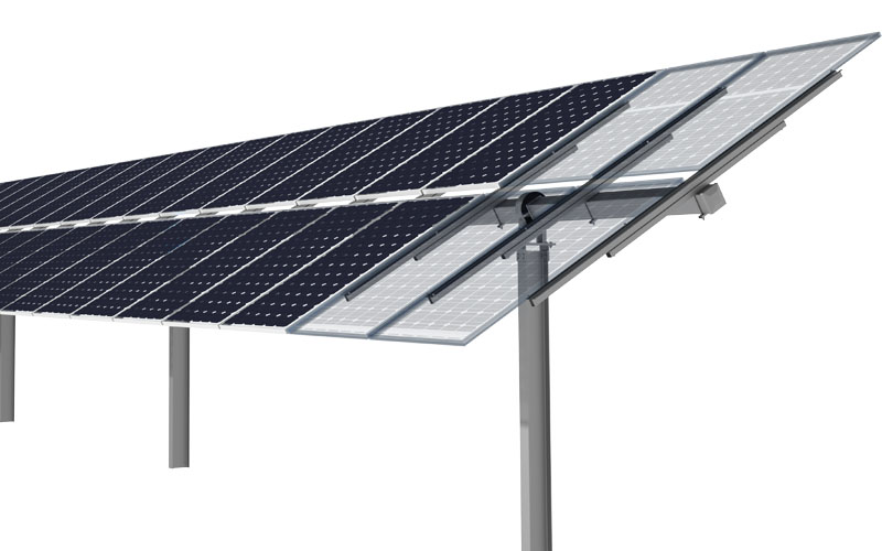 Multiple Slew-Drive Single-Axis 2P Tracker