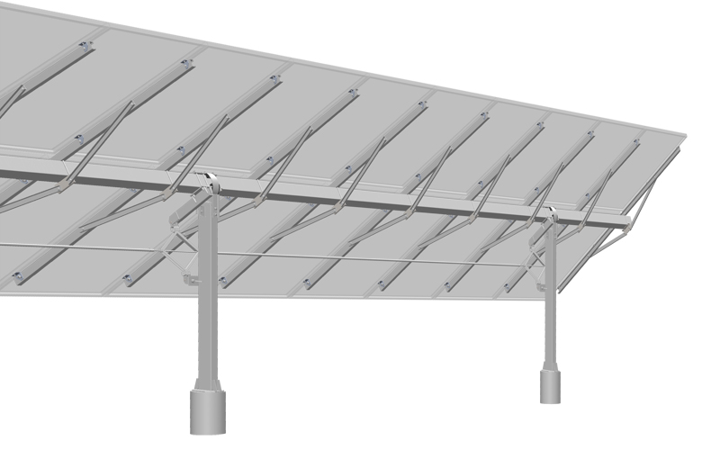 Manually angle-adjustable solar racking Manually angle-adjustable solar racking