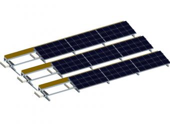 Non penetrating ballasted system