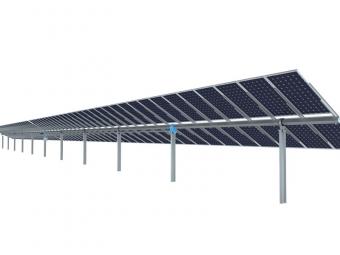 Multiple Slew-Drive Single-Axis 2P Independent Tracking System